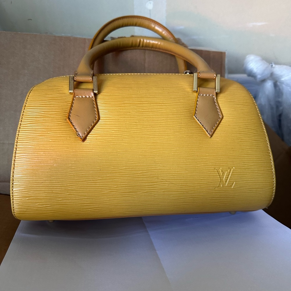 Yellow epi handbag